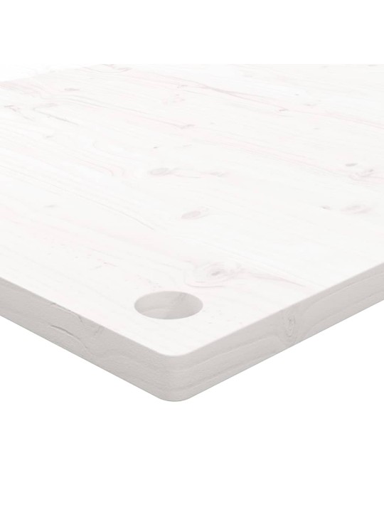 Pöytälevy valkoinen 110x60x2,5 cm täysi mänty