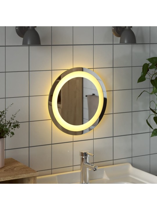Kylpyhuoneen LED-peili 30 cm pyöreä