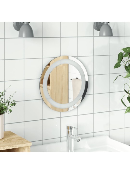 Kylpyhuoneen LED-peili 30 cm pyöreä