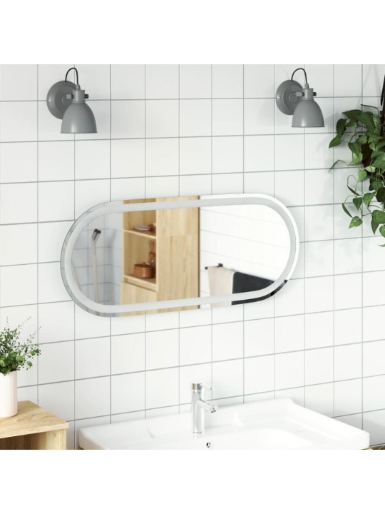 Kylpyhuoneen LED-peili 90x40 cm ovaali