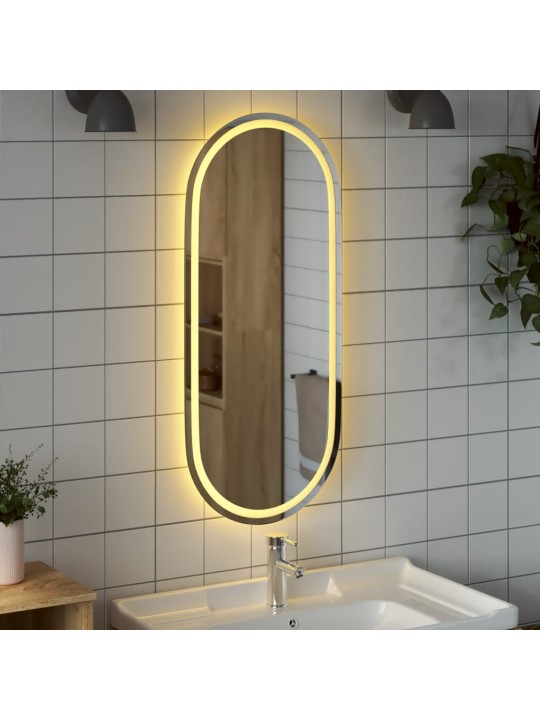 Kylpyhuoneen LED-peili 100x45 cm ovaali