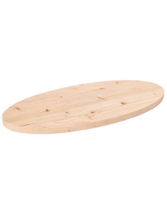 Pöytälevy 60x30x2,5 cm täysi mänty ovaali