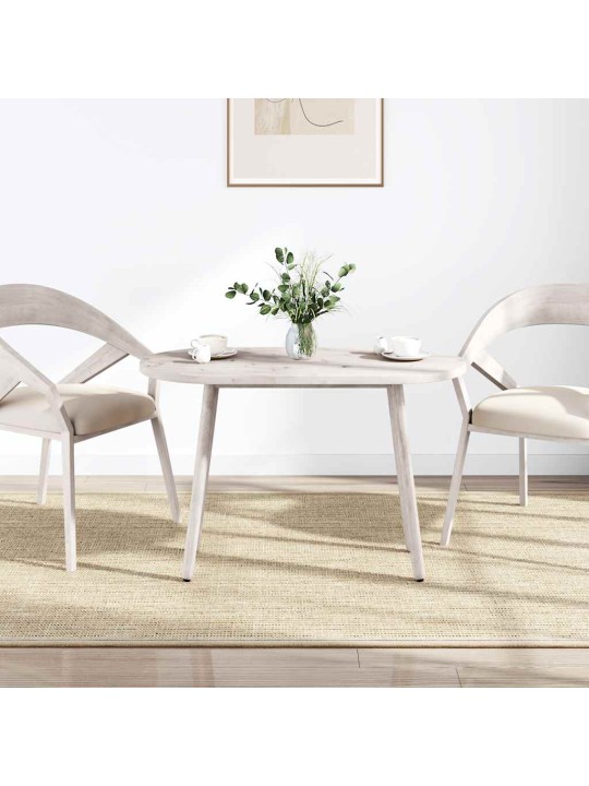 Pöytälevy valkoinen 110x55x2,5 cm täysi mänty ovaali