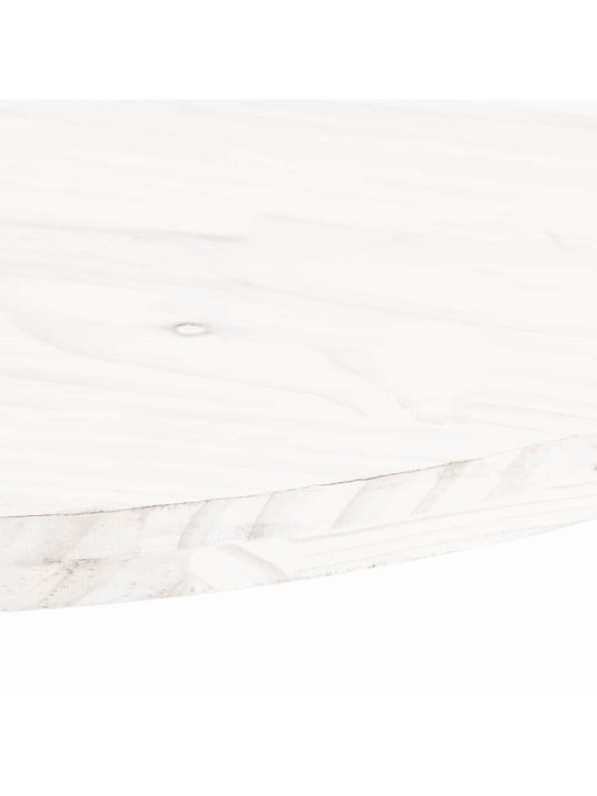 Pöytälevy valkoinen 110x55x2,5 cm täysi mänty ovaali