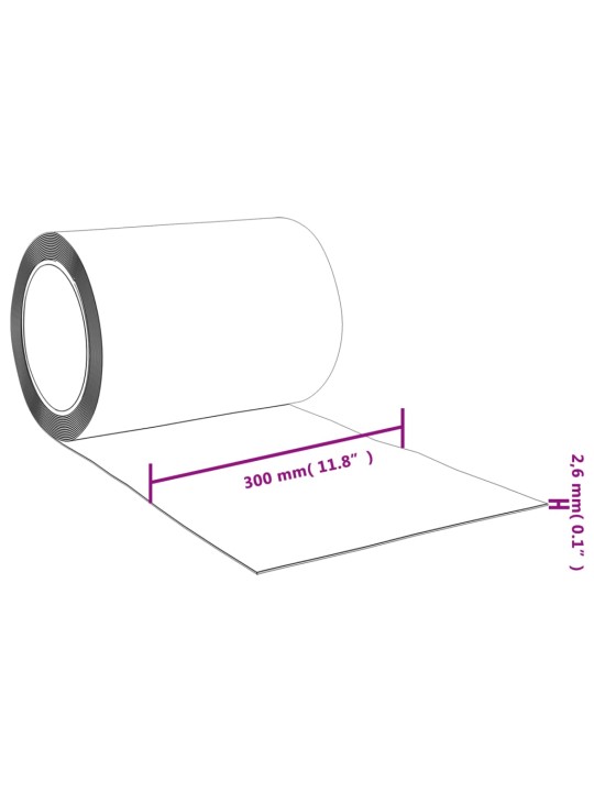Oviverho läpinäkyvä 300 mm x 2,6 mm 10 m PVC