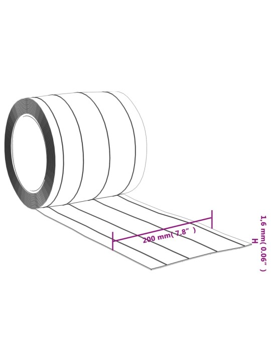 Oviverho läpinäkyvä 200 mm x 1,6 mm 10 m PVC