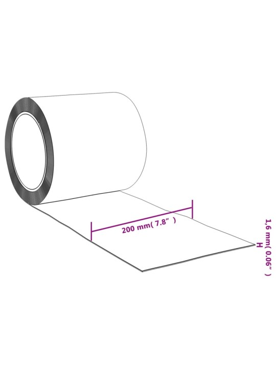 Oviverho punainen 200 mm x 1,6 mm 10 m PVC