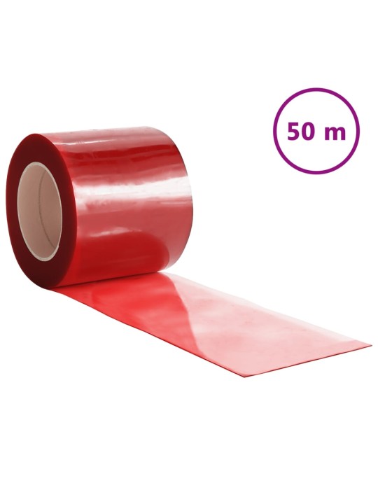 Oviverho punainen 200 mm x 1,6 mm 50 m PVC