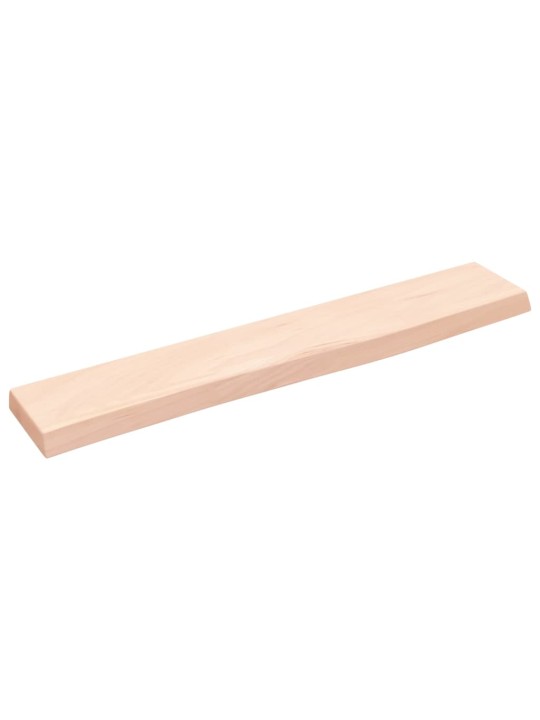 Seinähylly 60x10x2 cm käsittelemätön täysi tammi