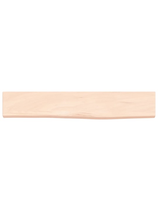 Seinähylly 60x10x2 cm käsittelemätön täysi tammi