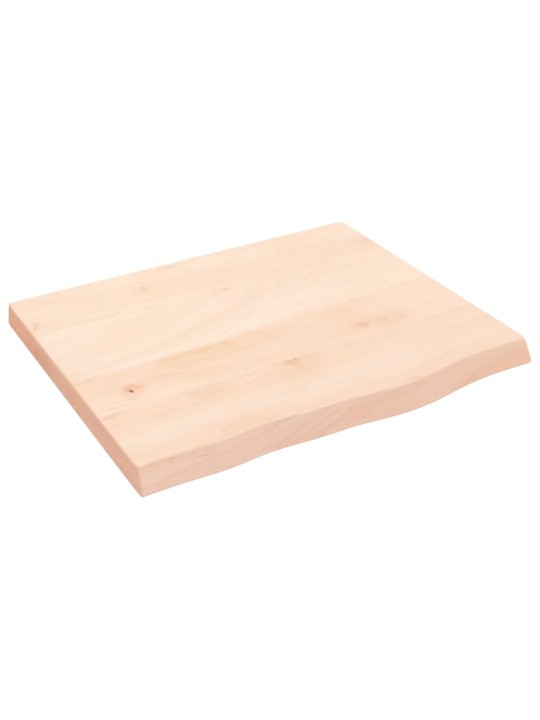 Seinähylly 60x50x(2-4) cm käsittelemätön täysi tammi