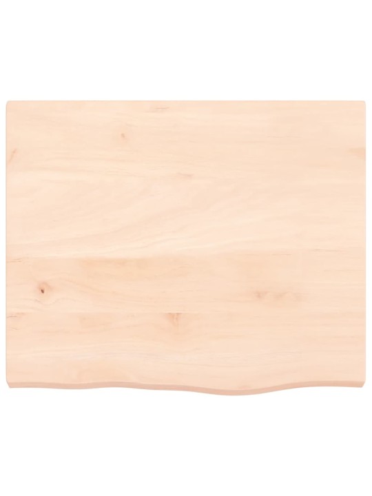Seinähylly 60x50x(2-4) cm käsittelemätön täysi tammi