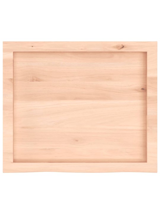 Seinähylly 60x50x(2-4) cm käsittelemätön täysi tammi