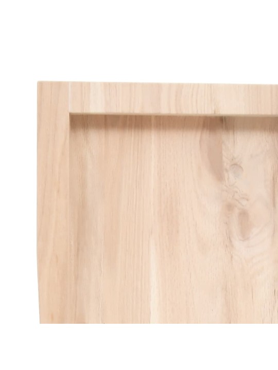 Seinähylly 60x50x(2-4) cm käsittelemätön täysi tammi
