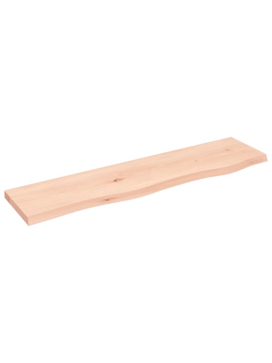 Seinähylly 80x20x2 cm käsittelemätön täysi tammi
