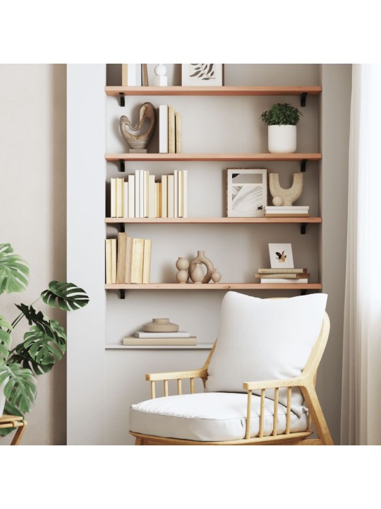 Seinähylly 80x20x2 cm käsittelemätön täysi tammi