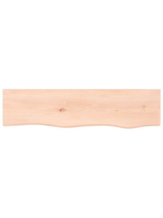 Seinähylly 80x20x2 cm käsittelemätön täysi tammi