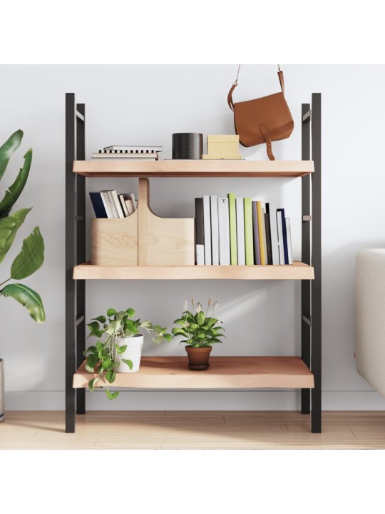 Seinähylly 80x50x(2-6) cm käsittelemätön täysi tammi