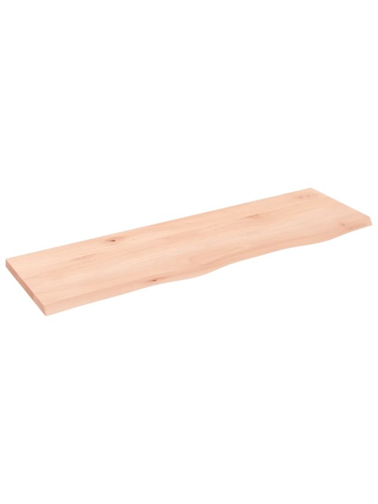 Seinähylly 100x30x2 cm käsittelemätön täysi tammi