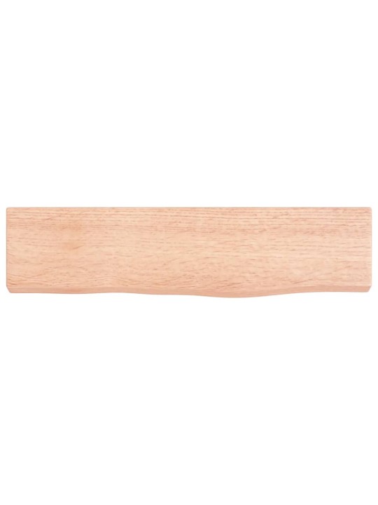 Seinähylly vaaleanruskea 40x10x2 cm käsitelty täystammi