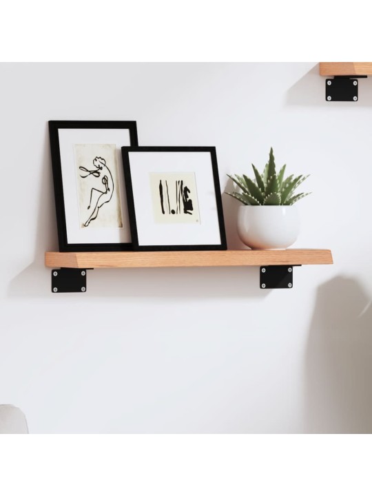 Seinähylly vaaleanruskea 40x10x2 cm käsitelty täystammi