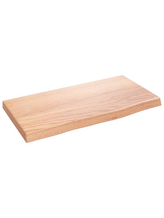 Seinähylly vaaleanruskea 40x20x2 cm käsitelty täystammi
