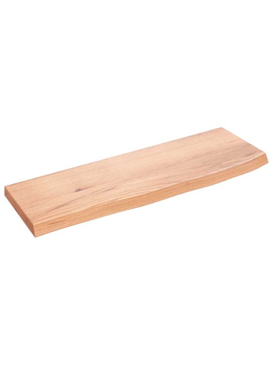 Seinähylly vaaleanruskea 60x20x2 cm käsitelty täystammi