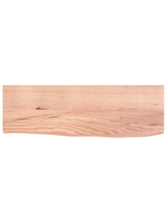 Seinähylly vaaleanruskea 60x20x2 cm käsitelty täystammi