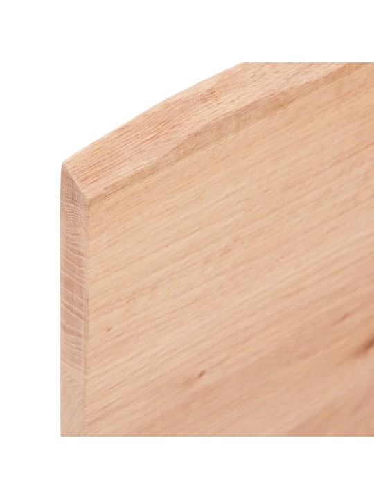 Seinähylly vaaleanruskea 80x20x2 cm käsitelty täystammi