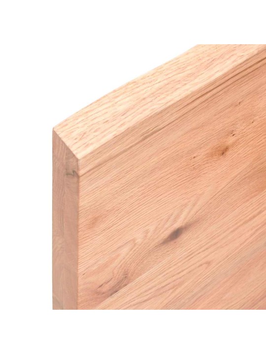 Pöytälevy ruskea 200x40x(2-4)cm käsitelty täystammi elävä reuna