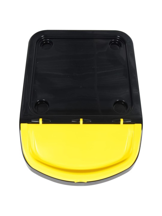Pinottavat jäteastiat kansilla 3 kpl musta pp 120 l