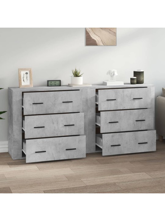 Senkit 2 kpl betoninharmaa tekninen puu