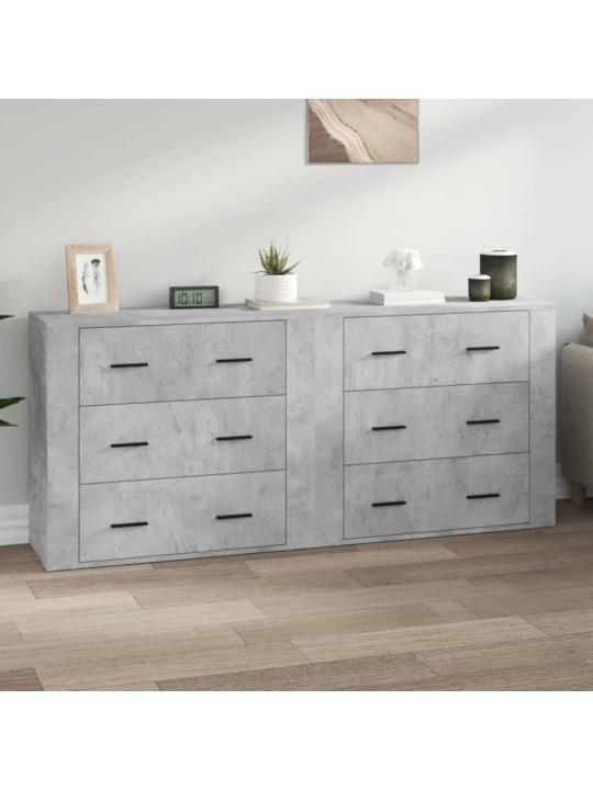 Senkit 2 kpl betoninharmaa tekninen puu