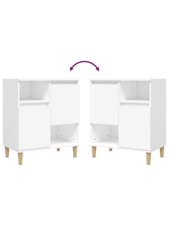 Senkit 2 kpl valkoinen 60x35x70 cm tekninen puu