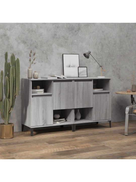Senkit 2 kpl harmaa sonoma 60x35x70 cm tekninen puu