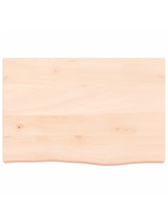 Kylpyhuoneen työtaso 60x40x(2-6) cm käsittelemätön täysi puu