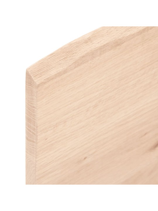 Kylpyhuoneen työtaso 100x30x2 cm käsittelemätön täysi puu