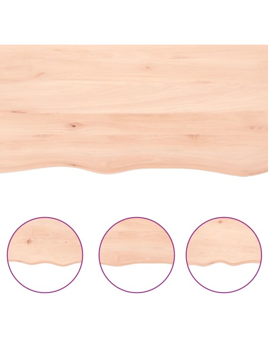 Pöytälevy 60x40x(2-6) cm käsittelemätön täystammi