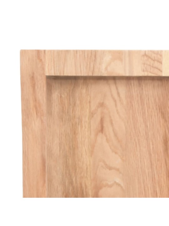 Pöytälevy vaaleanruskea 60x40x(2-6) cm käsitelty täystammi
