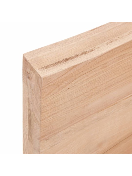 Pöytälevy vaaleanruskea 60x40x(2-6) cm käsitelty täystammi