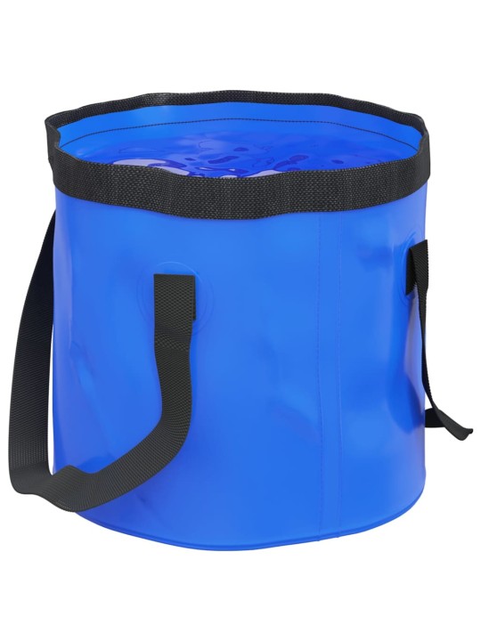 Kokoontaittuvat ämpärit 2 kpl sininen 20 l PVC