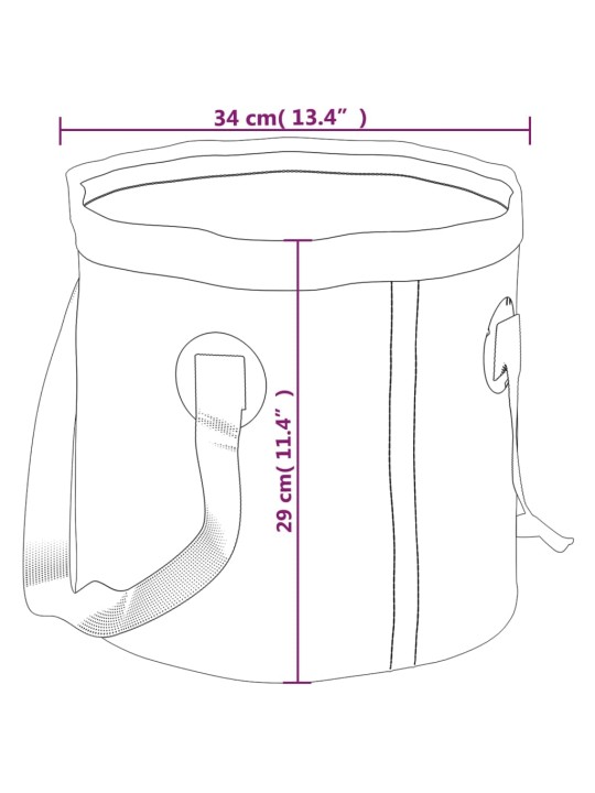 Kokoontaittuvat ämpärit 2 kpl sininen 30 l PVC