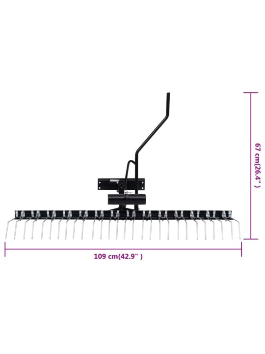 Ajettavan ruohonleikkurin hara 109 cm