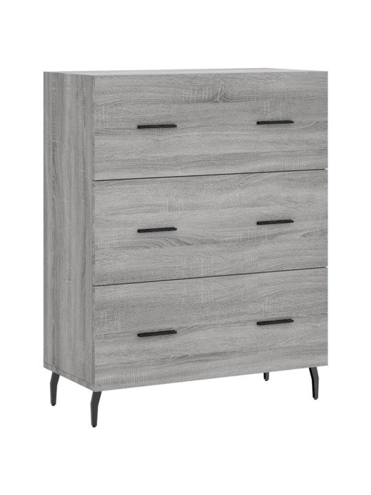 Senkki harmaa sonoma 69,5x34x90 cm tekninen puu