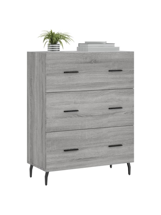 Senkki harmaa sonoma 69,5x34x90 cm tekninen puu