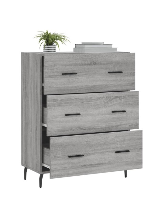 Senkki harmaa sonoma 69,5x34x90 cm tekninen puu