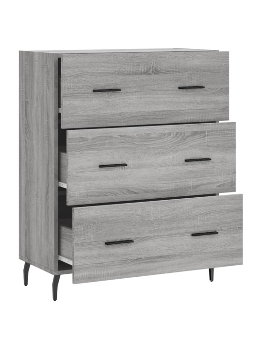 Senkki harmaa sonoma 69,5x34x90 cm tekninen puu