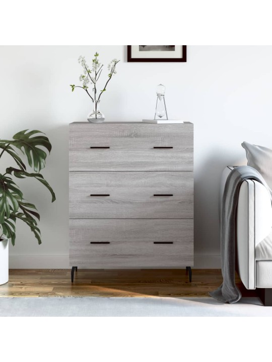 Senkki harmaa sonoma 69,5x34x90 cm tekninen puu