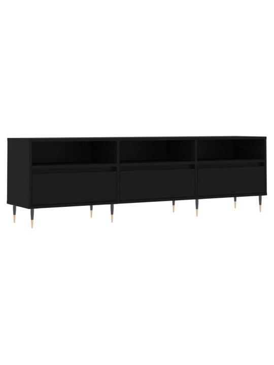 Tv-taso musta 150x30x44,5 cm tekninen puu