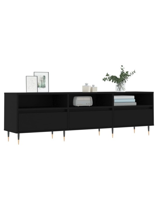 Tv-taso musta 150x30x44,5 cm tekninen puu